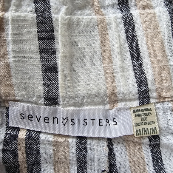 🌷Striped linen look paper bag pants. - Picture 8 of 8